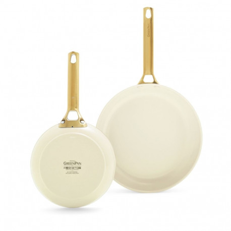 GreenPan Padova Reserve 2 pcs Frypan Set 20+26cm Cream White
