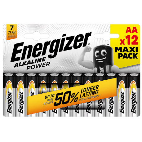 Energizer battery Alkaline Power AA CHP12