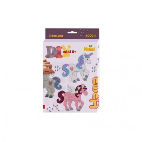 Hama zawieszane pudełko - fantastyczne konie
