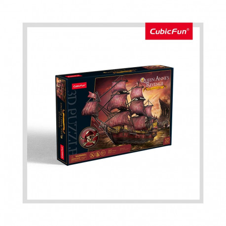 CUBICFUN 3D puzzle Queen Anne´s Revenge, Anniversary Red Edition
