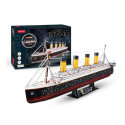 CUBICFUN 3D puzzle 3D puzzle Titanic with LED