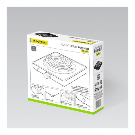Countertop Hob - Maestro MR-770-1 1000W 1 Zone 145mm Black