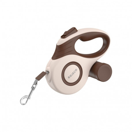 Pet Leash - Rojeco A12 5M Automatic Retractable Dog Leash (up to 35kg, brown)