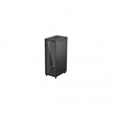 RACK CABINET 19" FREE-STANDING 47U/800X1200 (FLAT PACK) WITH GLASS DOOR LCD BLACK LANBERG V2