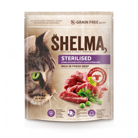 Shelma steril.kassidele värske loomalihaga,teraviljavaba 1,4kg