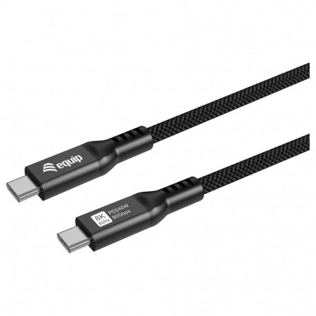 Equip kaabel USB-C 4.0 - USB-C 80Gbps PD240W St/St 2.00m, must