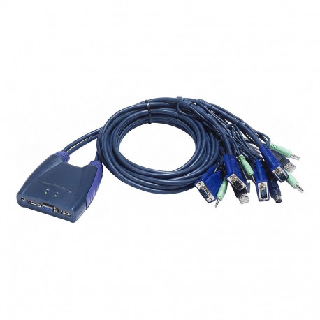 "KVM Cable Switch 4-Port USB VGA KVM Switch with Audio ATEN"