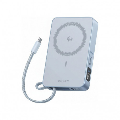 "UGREEN PB773 MagFlow 10.000mAh 25W Magnetic Wireless Powerbank Qi2 integriertes 30W USB-C Schnellla