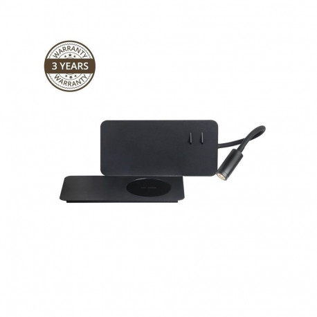 FIJI seinavalgusti 19132-BK 5+3W LED laadijaga, must