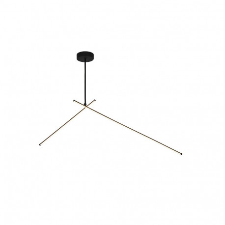 CEILING LED LIGHT TANGER 100+60CM BLACK