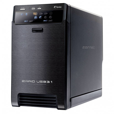 FANTEC HDD korpus QB-X2U31R 2x 3,5 SATA Raid USB 3.1, must