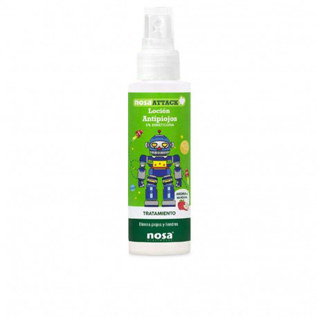 NOSA ATTACK loción antipiojos dimeticona manzana 100 ml