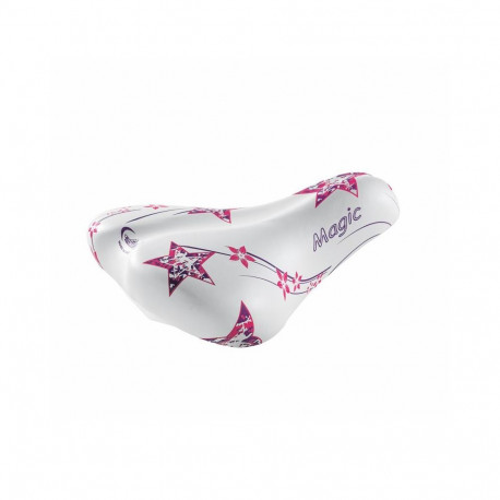 Sadul SELLE MONTE GRAPPA Magic 20"-24", valge-roosa