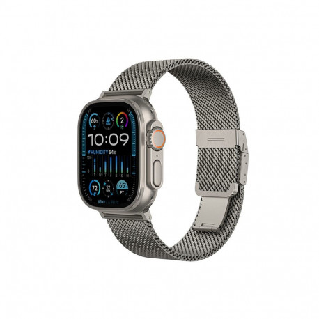 AmazingThing Titan Premium Metal Band for AppleWatch 38/40/41/42/44/45/46/49 mm - Silver