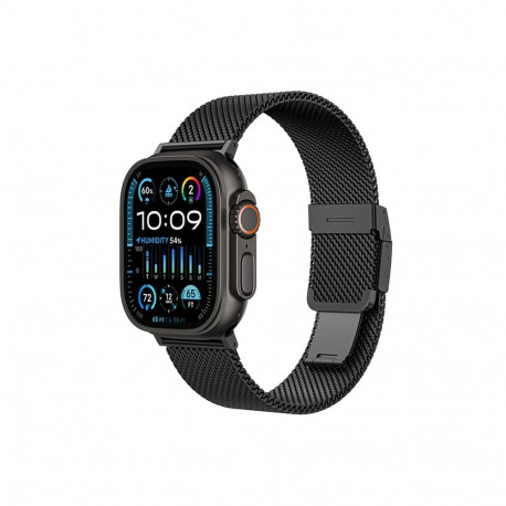 AmazingThing Titan Premium Metal Band for AppleWatch 38/40/41/42/44/45/46/49 mm - Black