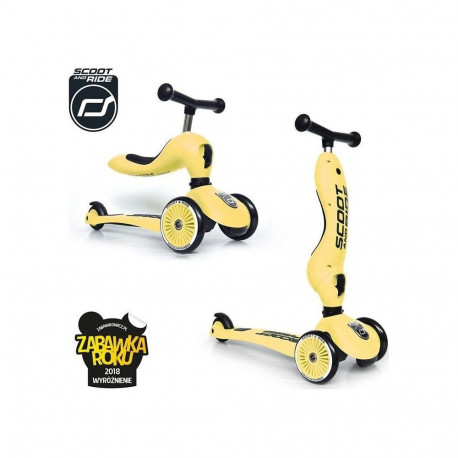 ScootAndRide Ride and scooter 2in1 Highwaykick1 1-5 years Lemon (96354)