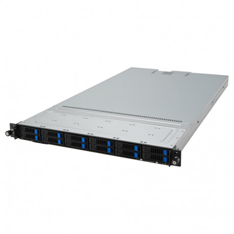 Asus räkk-server barebone RS501A-E12-RS12U/1G/1.6kW/12NVMe/OCP/GPU 1U ühe pesaga SP5 90SF03Y1-M000D0