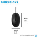 "HP 128 LSR Wired Mouse"