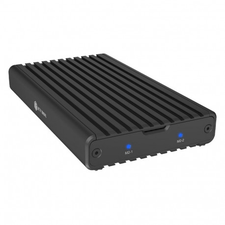 "ICY BOX 2-fach M.2 PCIe NVMe Gehäuse, USB 3.2 Gen 2x2 Type-C®, 20 Gbit/s, Werkzeuglose Montage"