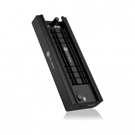 "ICY BOX M.2 NVMe & SATA Docking, USB 3.2 Gen 2 Type-C®, Werkzeuglos, Aluminium, schwarz"