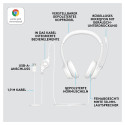 "Logitech H390 Headset on-ear wired USB-A off-white"