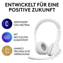 Logitech peakomplekt H390 juhtmega kõrvapealne USB-A, valkjas