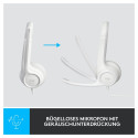"Logitech H390 Headset on-ear wired USB-A off-white"