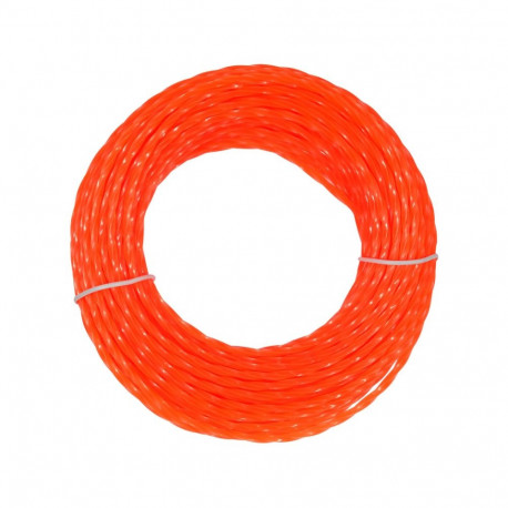 Flo GRASS TRIMMER LINE SILENT 2.4MM X 15M 89480, 2.4mm, 15m, nailon, keerdruut, vaikne töö