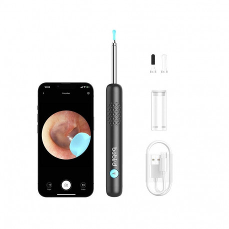 Health & Personal Care - Bebird R1 Ear Cleaning Otoscope 8MP Camera Rechargeable Black