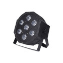 LED Stage Spotlight - Light4Me TRI PAR Basic 7x9 70W DMX Black