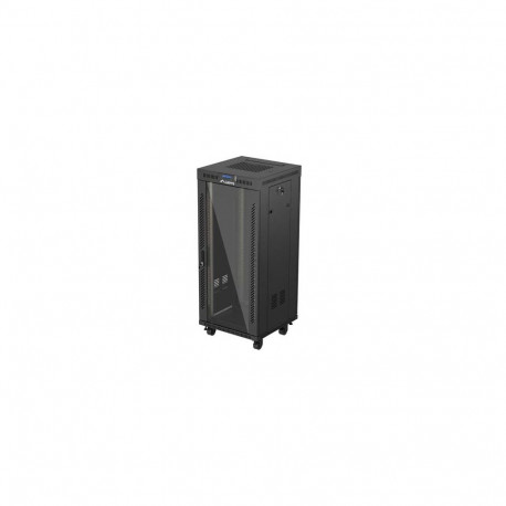 LANBERG 19" vabaltseisev rack-kapp 27U/600X600 (lamppakendis) klaasuksega LCD V2, must