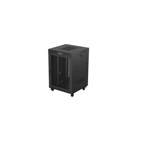 Lanberg V2 19" eraldiseisev serverikapp 22U/800X800 (FLAT PACK) võrkuksega LCD, must