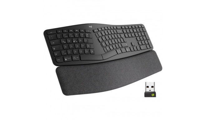 ERGO klaviatuur K860 poolitatud ärikasutuseks DE-Layout, grafiit