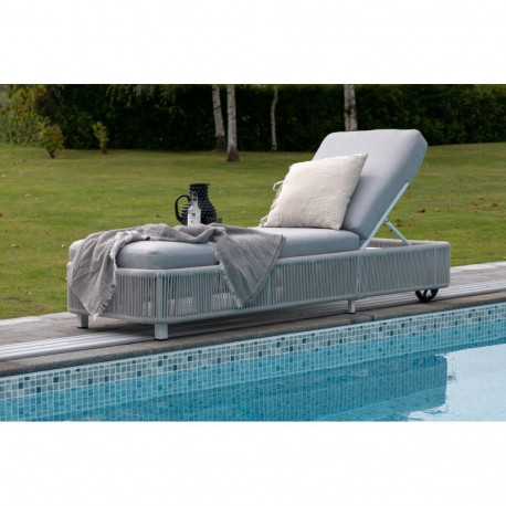 Lamamistool VIRYA, valge/hall