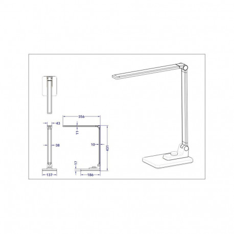 laualamp multi LED BL1268-C metallik G