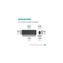 HP 330 Combo Wireless Keyboard + Mouse RF Wireless, US Int, Black