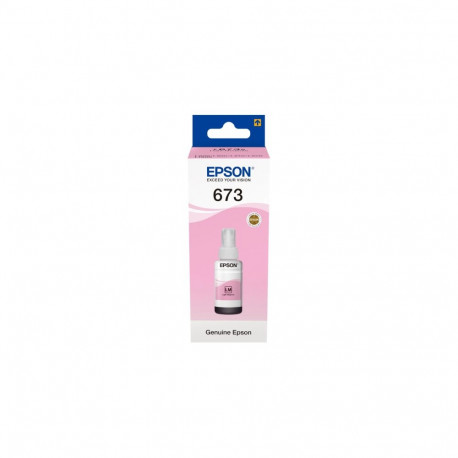 Epson 673LM (C13T67364A) Ink Refill Bottle, Light Magenta