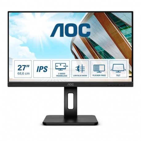 AOC 27P2Q LED ekraan 68,6 cm (27") 1920 x 1080 pikslit Full HD must