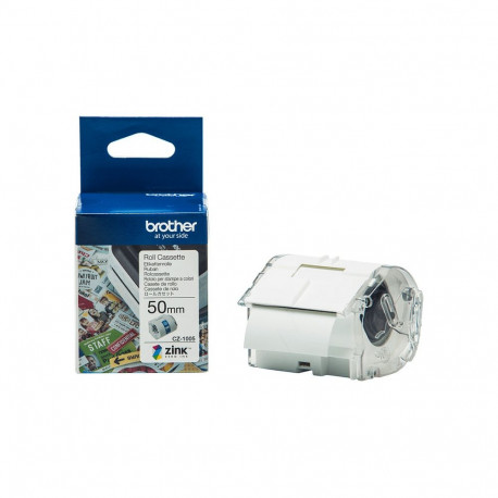 Brother etiketirull CZ-1005 VC-500W, valge rohelisel