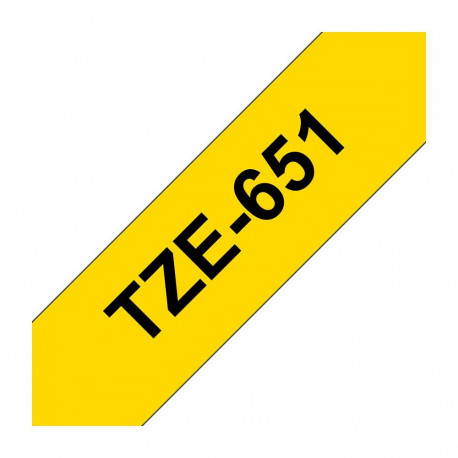 "Brother 24mm TZ-651 Farbband gelb"