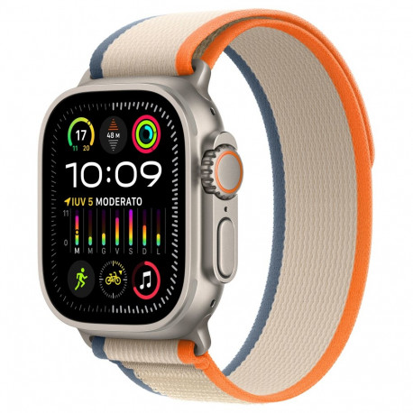 Apple nutikell Watch Ultra 2 Titanium Cellular 49mm Trail Loop M/L uus, oranž/beež
