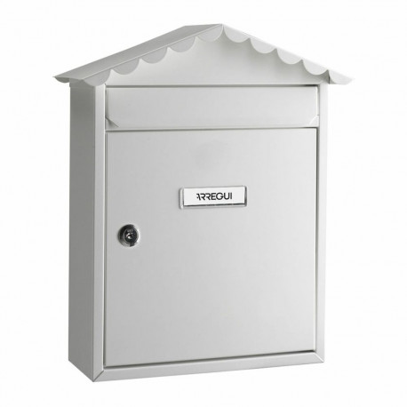 Letterbox Arregui White Steel 30 x 11 x 36 cm