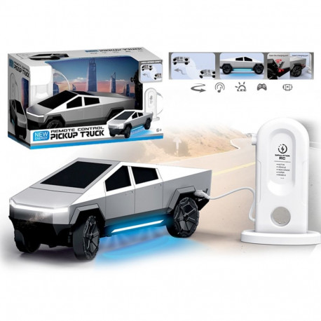 Futuristlik raadiojuhitav auto laadimisjaamaga