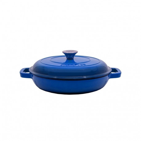 PAN GRILL WITH LID GRAND FEU BLUE D27CM