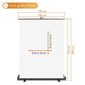 Walimex pro Roll-up Panel Hintergrund 155x200cm weiß