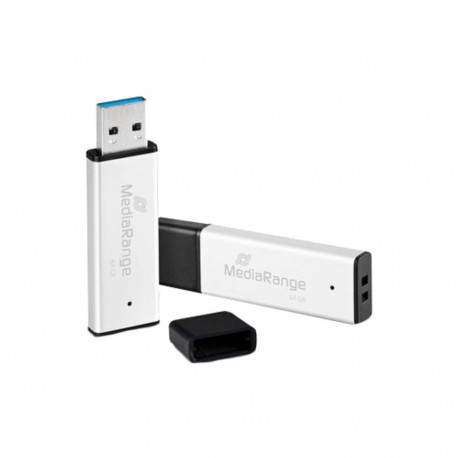 Kõrge jõudlusega mälupulk 64GB USB-A 3.2 Gen 1, hõbedane/must