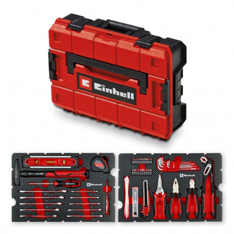 E-Case Werkzeugkoffer Umzug , 79-teilig (schwarz/rot)