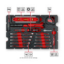 Einhell-KWB E-Case tool case moving, 79 pieces (black/red)