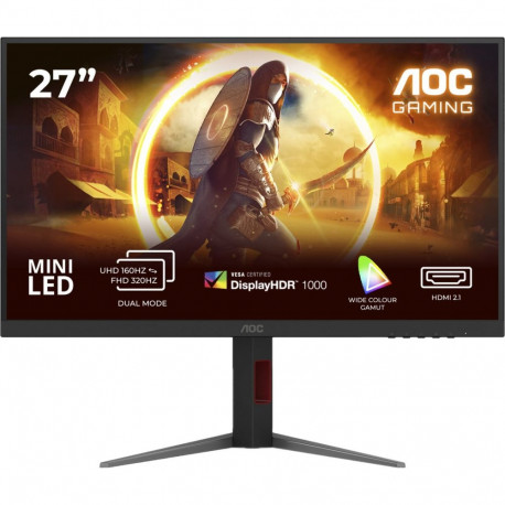 AGON monitor U27G4XM 68.6cm (27 Zoll) UltraHD/4K Fast-IPS Dual Mode Mini-LED USB-Hub 160Hz Panel, mu