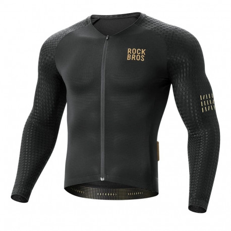 Rockbros YDCX008 Diamond Long Sleeve Cycling Jersey Size XS - Black